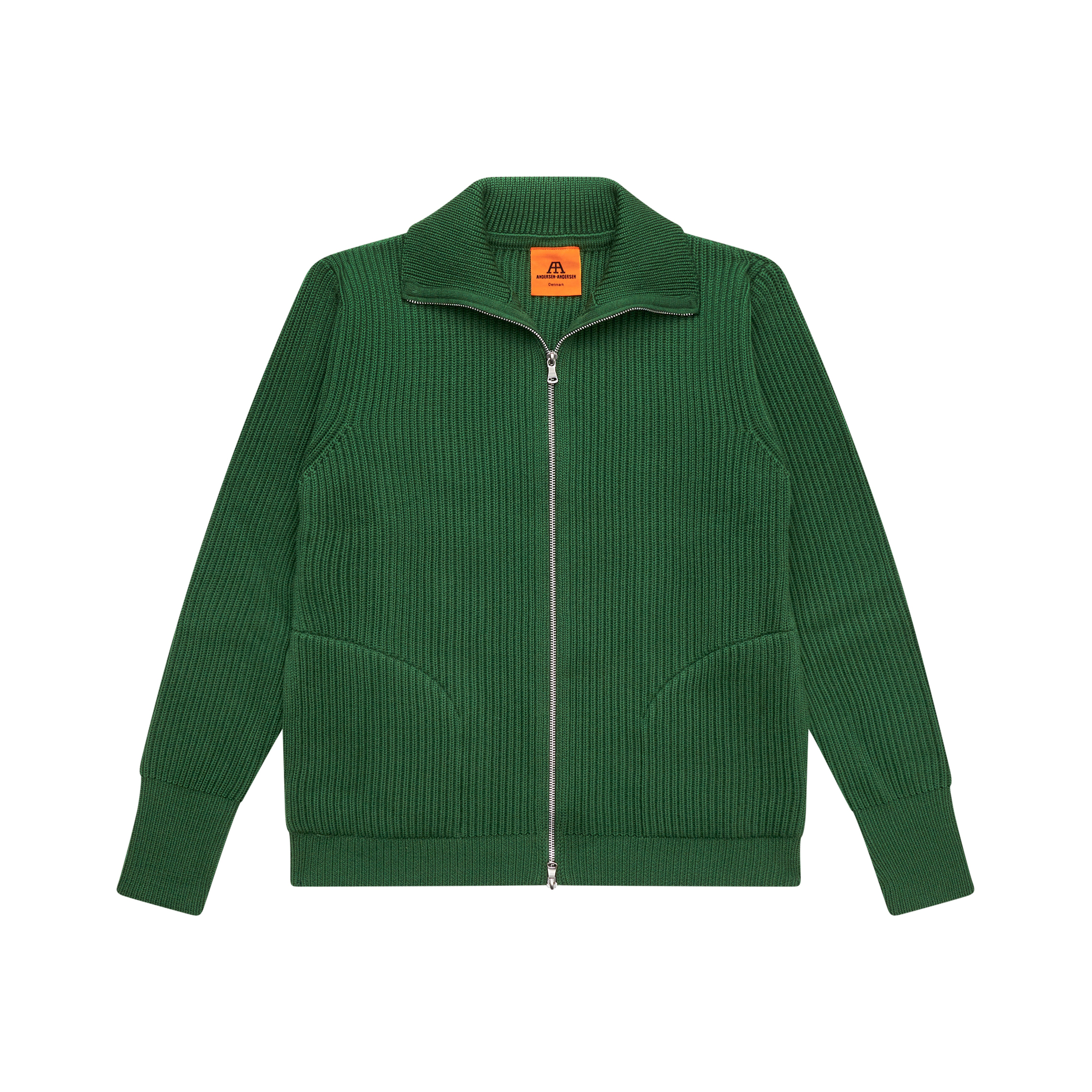 Navy Full-Zip Pockets Green